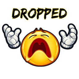 Dropped catch cricket sticker