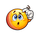 Confused cricket-ball face