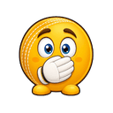 Shocked cricket-ball face